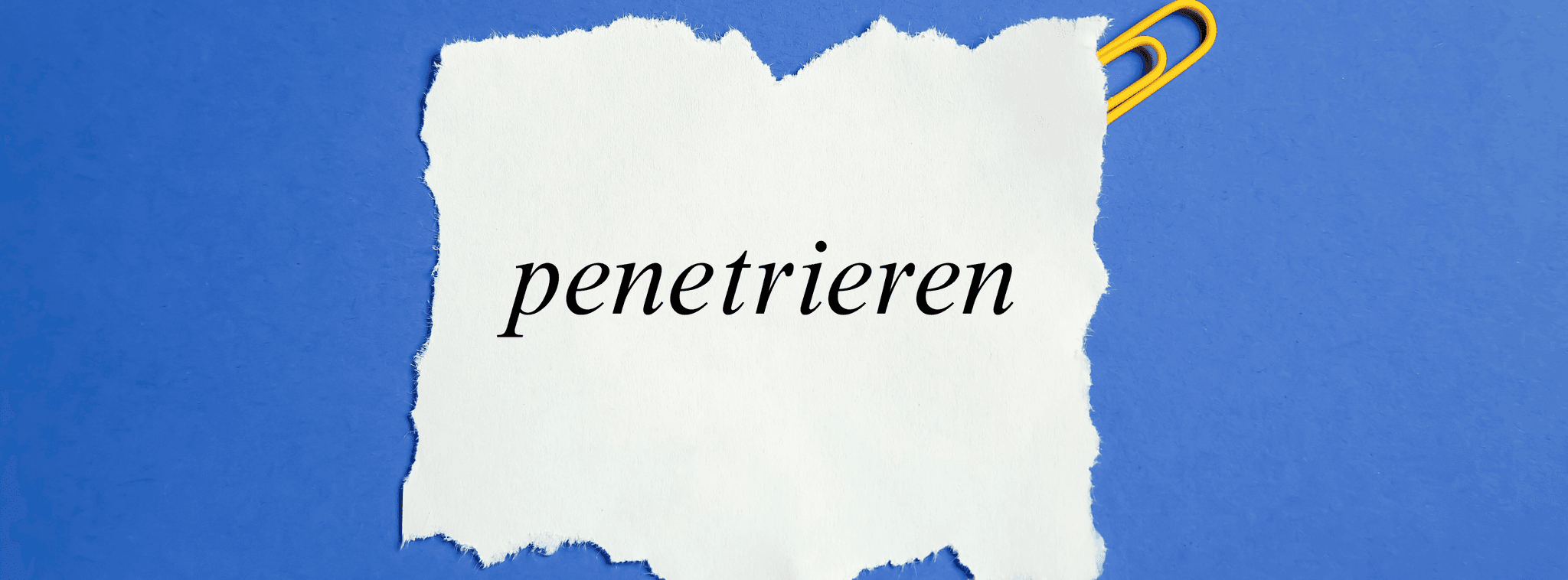 „Penetrieren“: Bedeutung und Verwendung