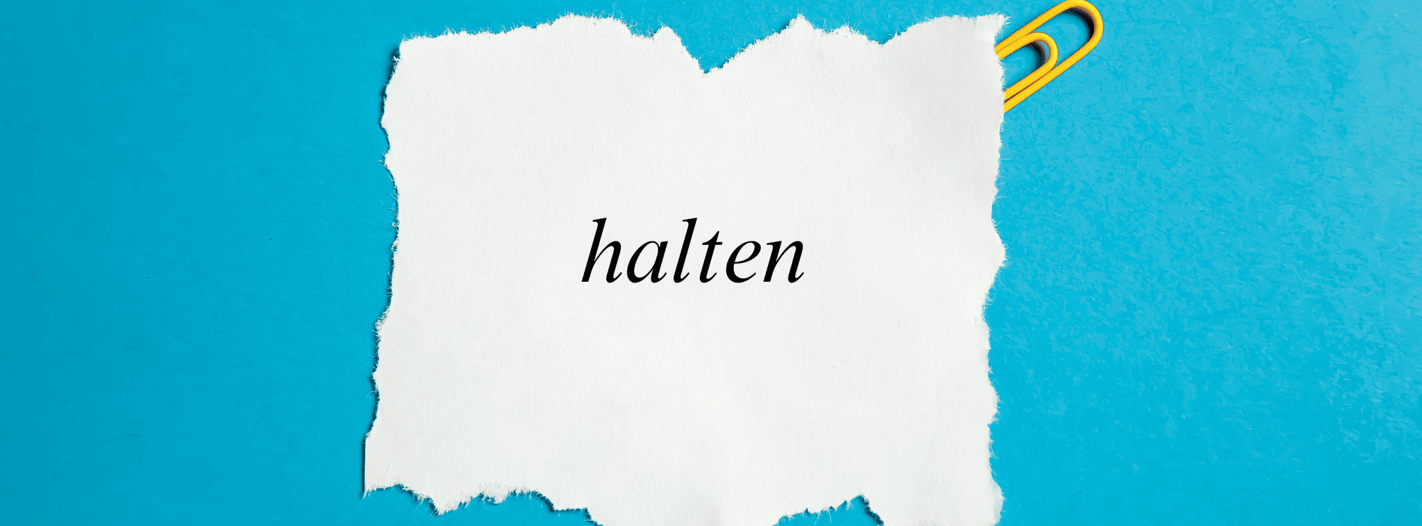 „Halten“: Bedeutung, Beispiele und typische Verwendung