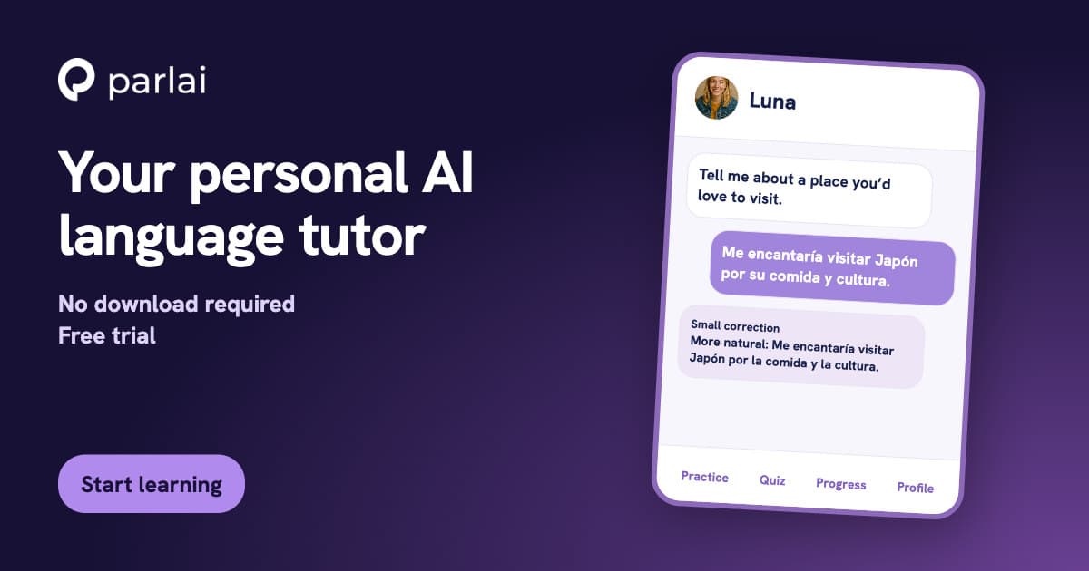 Your personal AI language tutor